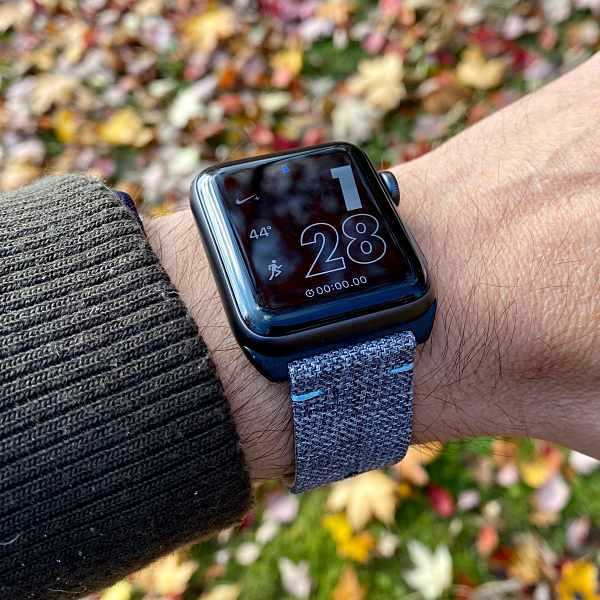 Canvas apple watch band