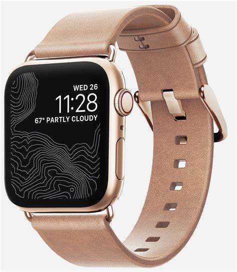 Gold and silver apple watch band