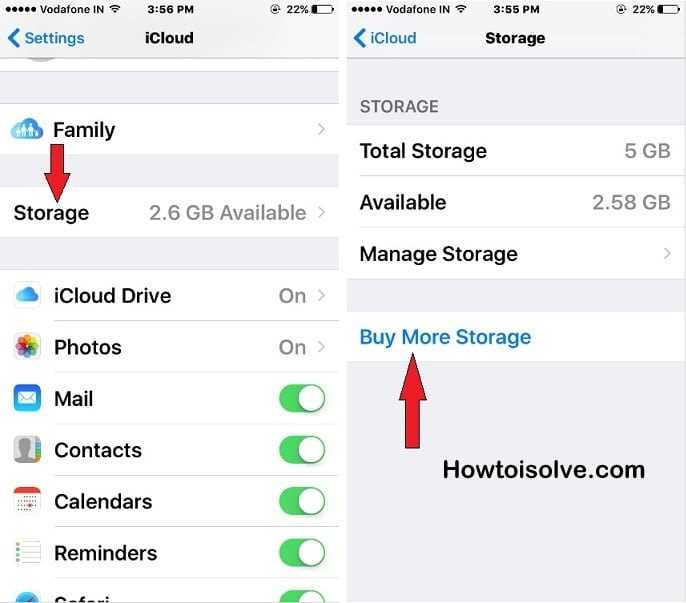 How to buy more iphone storage not icloud