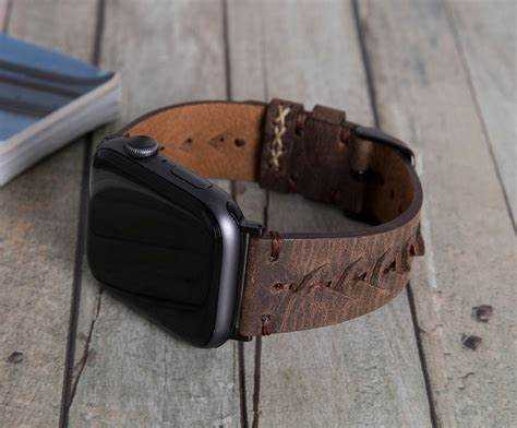 Leather apple watch ultra band