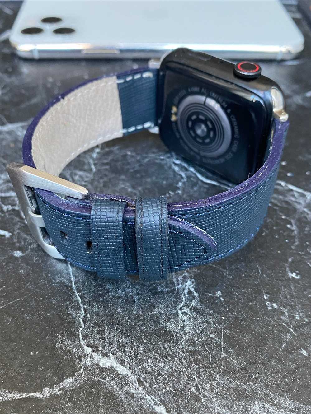 Navy blue apple watch band