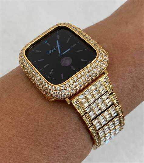 Silver and gold apple watch band