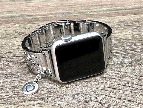 Silver apple watch straps