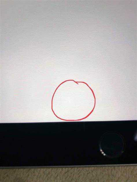 White spot on ipad screen