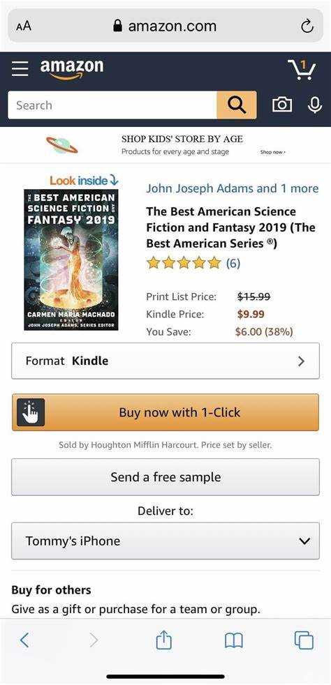 Why can't i buy kindle books on amazon app iphone
