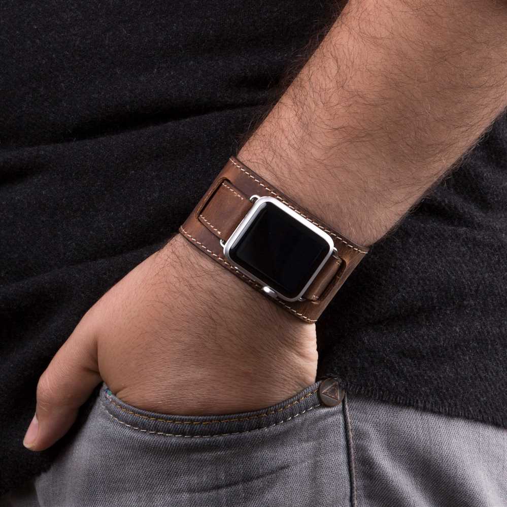 Wide apple watch band