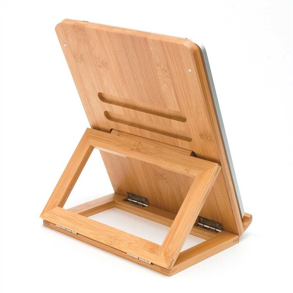 Wooden ipad stand